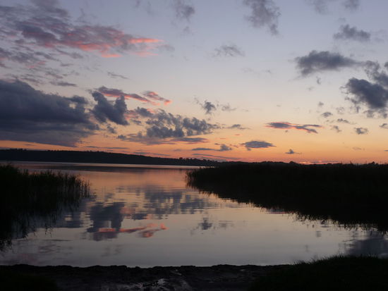Sonnenuntergang am Plauer See