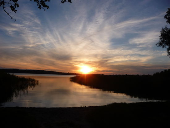 Und am Abend solche Sonnenuntergänge
