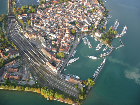 Lindau aus der Vogelperspektive