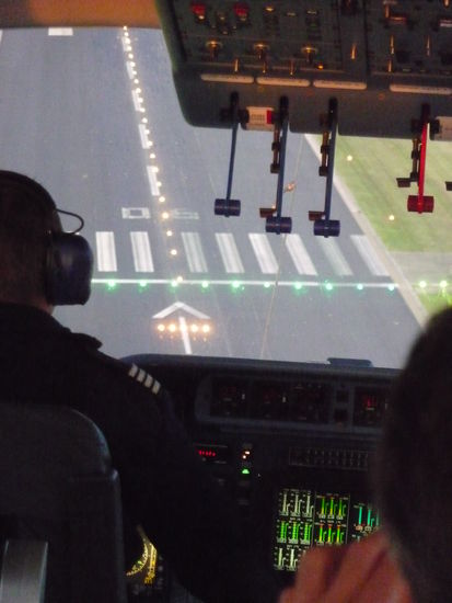 Und der Flug ging viel zu schnell vorbei