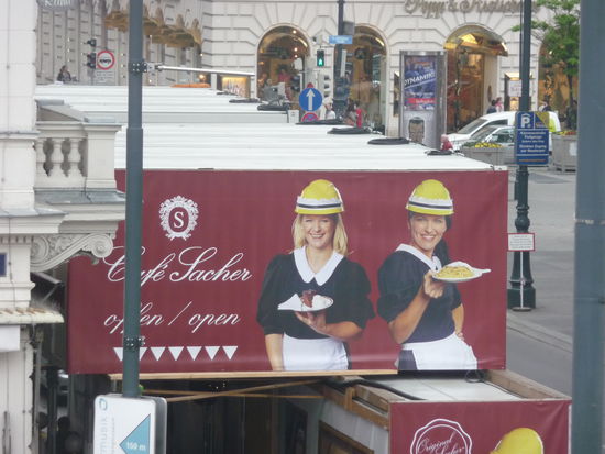 Das Traditionshaus Sacher war leider eine große Baustelle