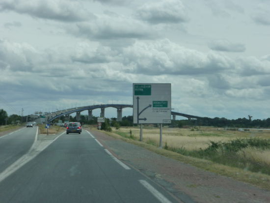 Brücke über die Charente in der Nähe von Rochefort