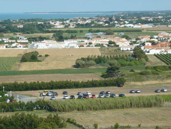 Blick vom Leuchtturm über die Insel