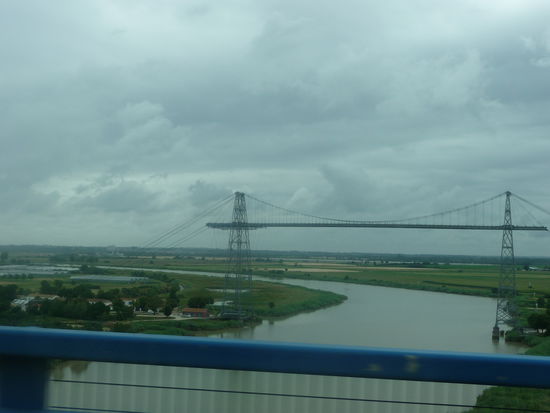 Letzter Blick zurück auf die Schwebefähre von Rochefort, bevor des wieder den weiten, weiten Weg nach Hause geht