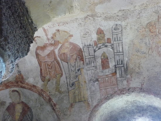 Wandmalereien in der Höhlen-Kapelle