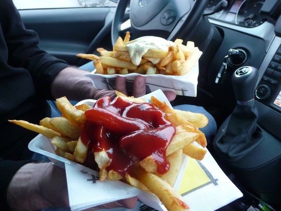 Kalorienbombe pur, aber gut für's Gemüt bei diesem Schietwetter