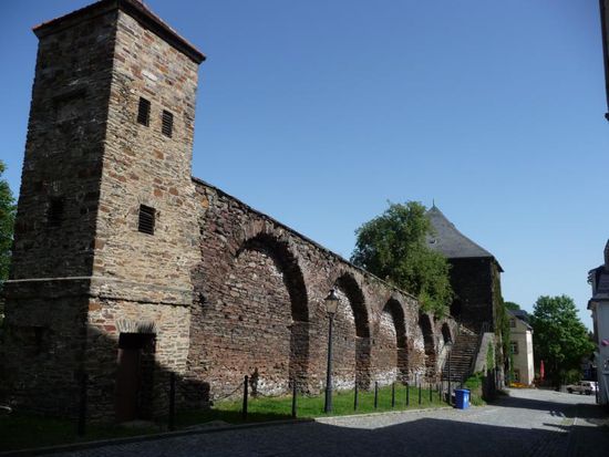 Ein Teil der historischen Stadtmauer