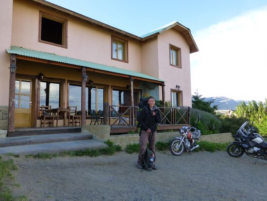 Abmarschbereit vor dem Hostel in El Calafate