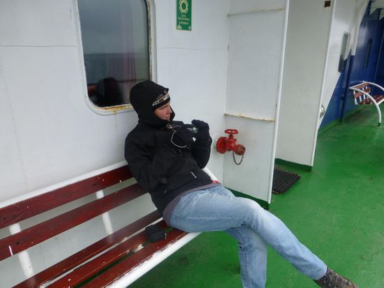 Gut eingepackt lässt sich auch die Mittagspause draußen genießen