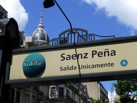 Die Subte - die argentinische U-Bahn - ein Abenteuer, das ich noch nicht erprobt habe