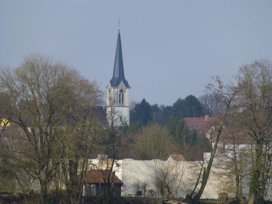 Blick auf das elsässische Heimsbrunn