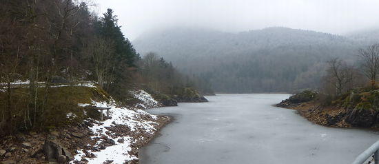 Der Lac d'Alfeld mit Eisdecke.....