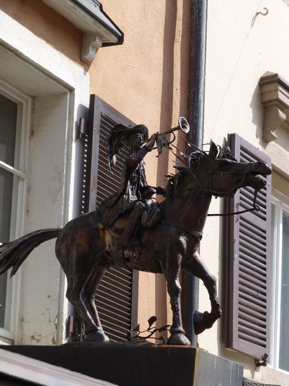 Das Wahrzeichen von Bad Säckingen: der Trompeter