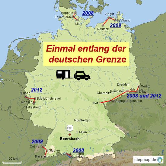 Grenzland-Regionen, die wir bereits besucht haben