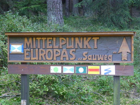 Mehrere Regionen erhaben den Anspruch "Mittelpunkt Europas" zu sein