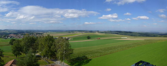 Und nach Nordosten in Richtung Cheb und böhmisches Becken
