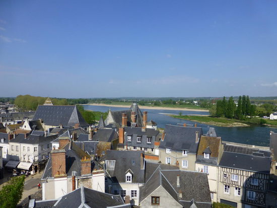 Herrliche Ausblicke vom Schloss über Amboise und das Loire-Tal