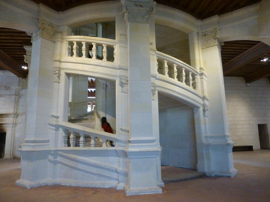 Die berühmte Wendeltreppe von Chambord
