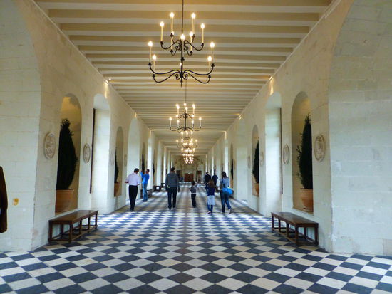 Über diese Galerie wurden während des 2. Weltkriegs von der Résistance Flüchtlinge von der besetzten auf die unbesetzte Zone auf der anderen Seite des Cher geschmuggelt.