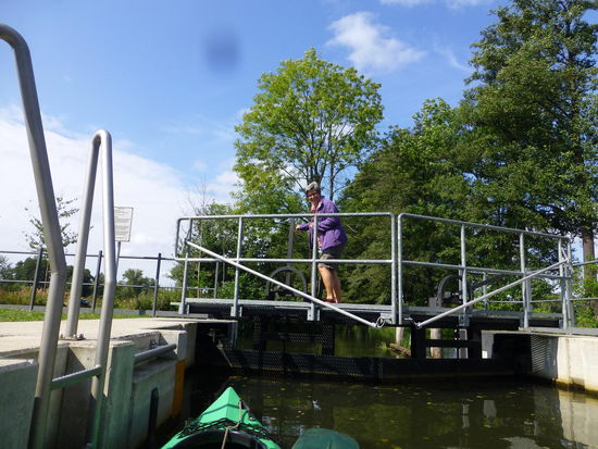 Selbst ist die Frau und am Ende des Tages gibt's dann auch das goldene Schleusen-Diplom