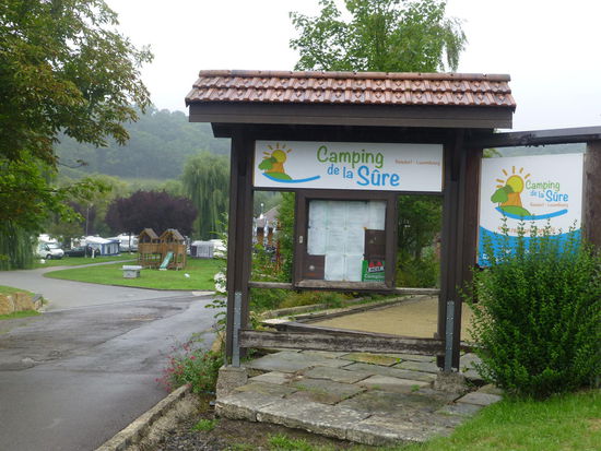 Noch ein letzter - leider verregneter - Blick auf unseren Campingplatz