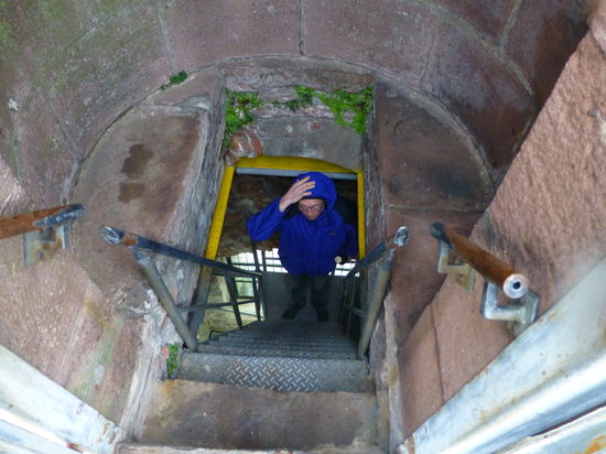 Aufstieg auf den Kapellen-Turm, wo wir an diesem Tag alleine sind