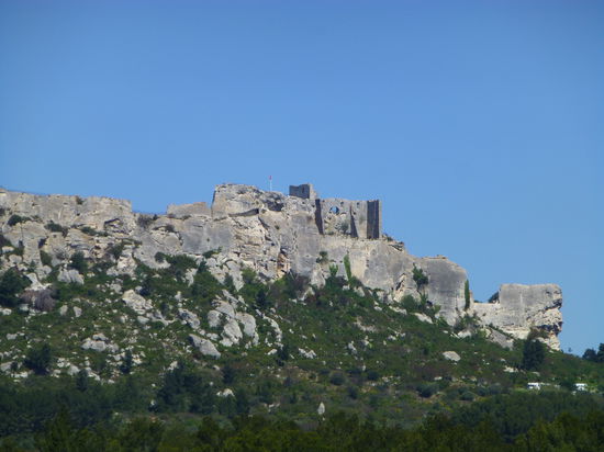 Immer im Blick - die Ruine von Les Baux-de-Provence