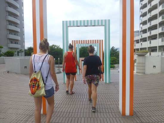 In Odaiba auf der Suche nach dem Strand