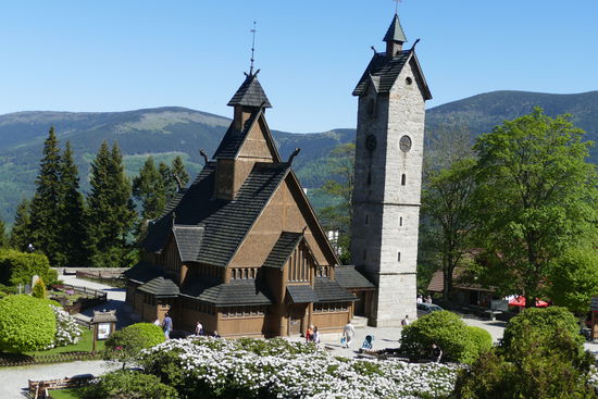 Ein Import aus Norwegen - die Stabkirche von Wang