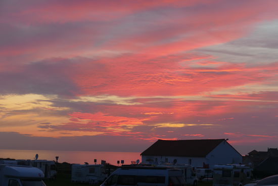 Dann können wir diesen schönen Abendhimmel genießen