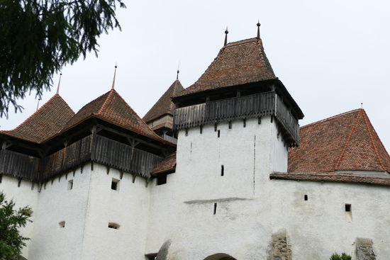 Eine imposante Kircheburg findet sich in Viscri