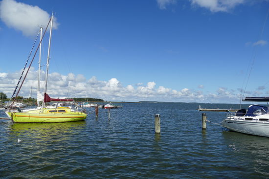 Am Hafen von Lassan - gemütlich geht's hier zu