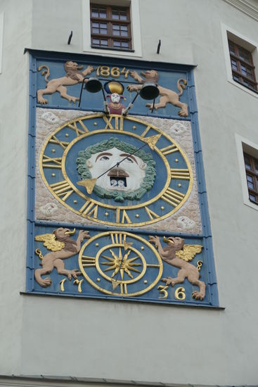 Die astronomische Uhr am Schloss der pommerschen Herzöge