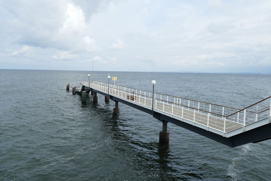 Das Ende der Seebrücke von Heringsdorf