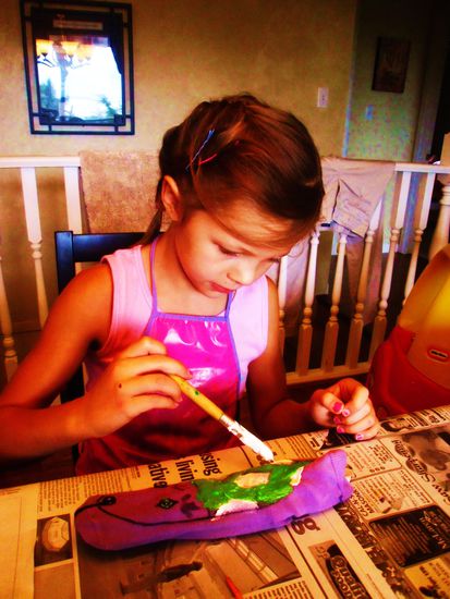 Sie haben sich echt richtig Muehe gegeben... "I want to make it pretty!" - und somit waren sie auch lange damit beschaeftigt 