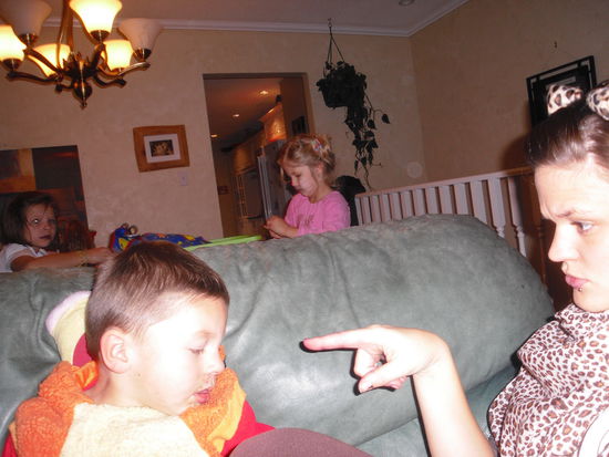 freaking out because of the candy 