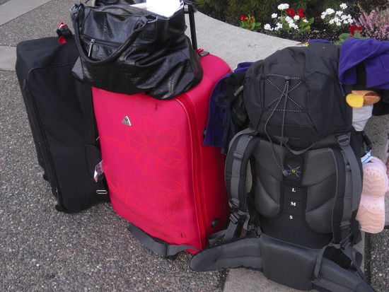 es war nicht einfach mit all dem zeug...