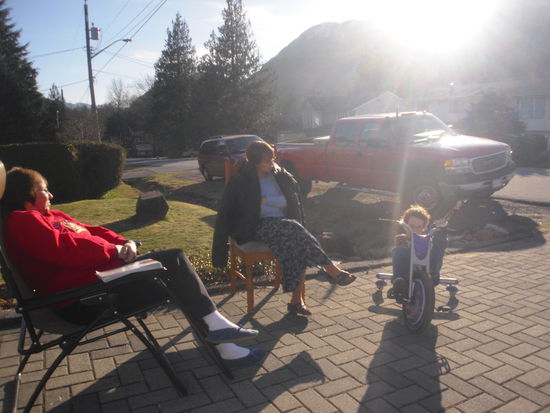 aunt marylinn, trish, bradley - we had a beautiful weather!!