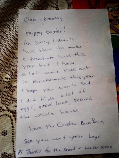 brief vom easterbunny
