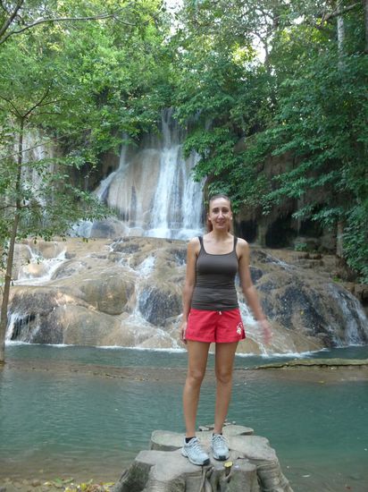 der Wasserfall - mit Fotografierwurzel