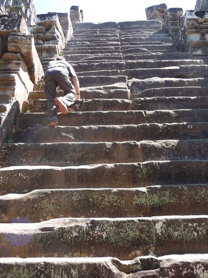 es galt wirklich steile Treppen zur erklimmen