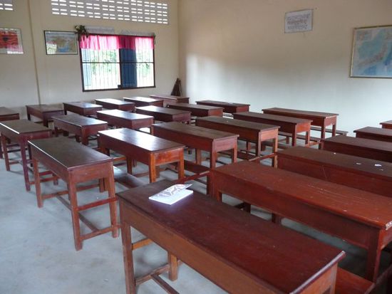 eins der Klassenzimmer