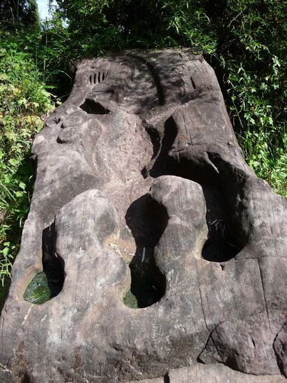 Krokodilstein soll der Opferung von Menschen gedient haben