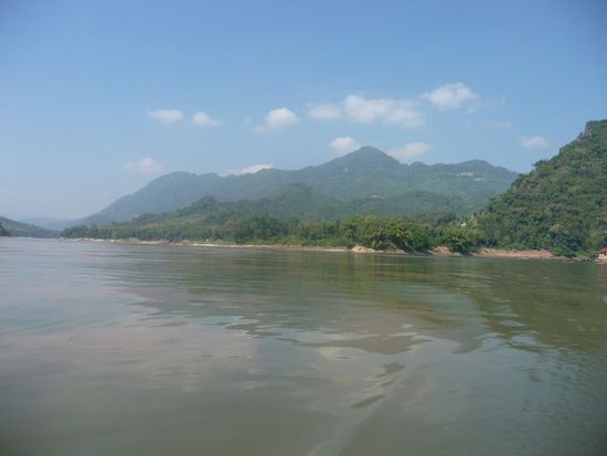 auf dem Mekong