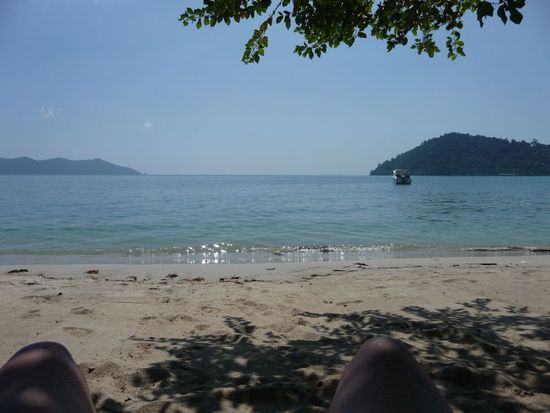 Blickwinkel von meinem Liegestuhl