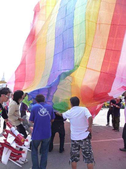 ein Ballon wird gestartet
