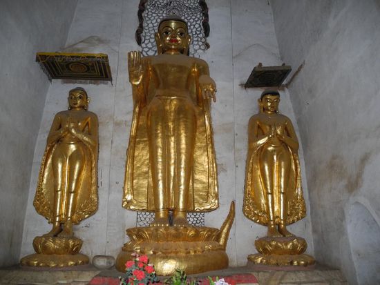 in einer Pagode in Bagan