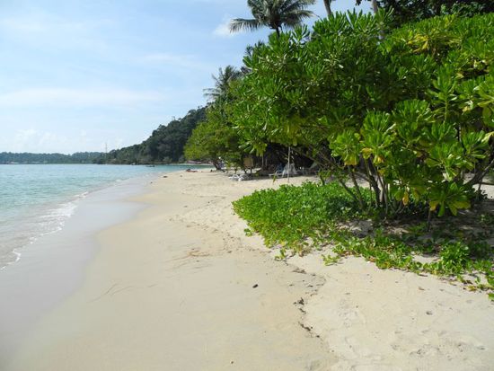 der Strand am Resort