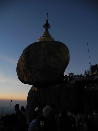 nachts wurde es sogar ziemlich kühl am Golden Rock