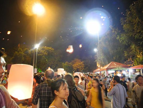 unzählige Ballons über Chiang Mai